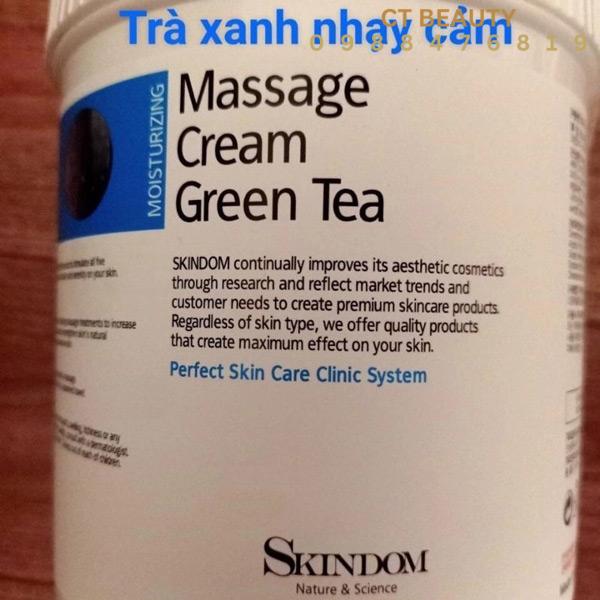 Kem Massage Trà Xanh Skindom 1100ml