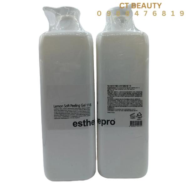 Gel tẩy da chết Lemon Soft Peeling Gel 118 Esthepro 1000ml