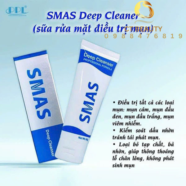 Công dụng của Sữa rửa mặt Smas Deep Cleanser 60g