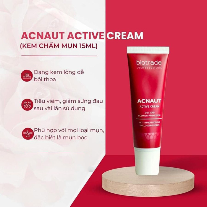 Kem Trị Mụn Hoạt Tính Biotrade Acnaut Active Cream