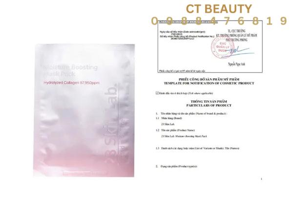 Mặt nạ cấp ẩm phục hồi 23 Skinlab 25ml